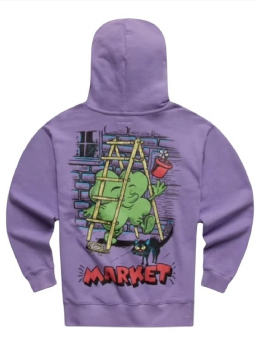 MARKET Medium Superstitious Unisex Purple Hoodie
